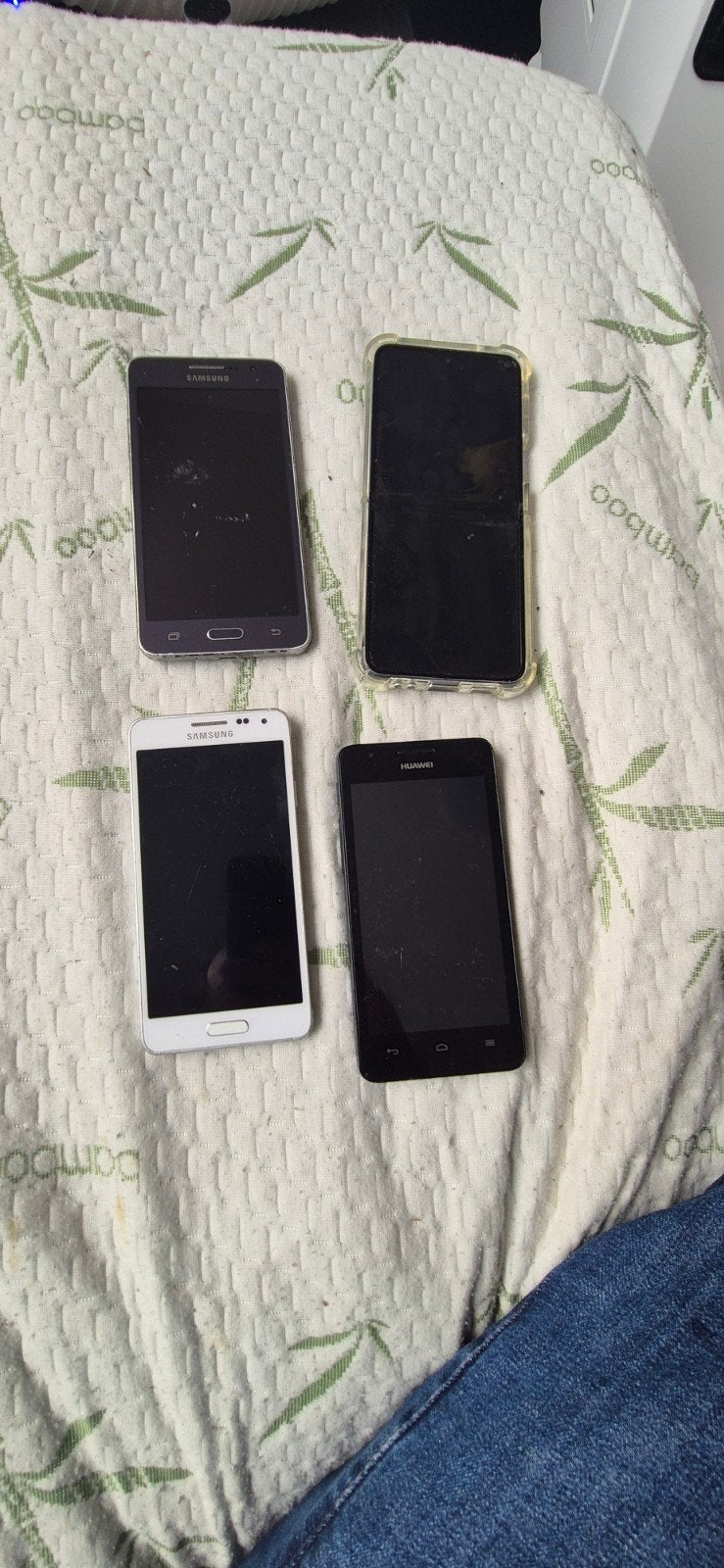 Partij van 4 smartphones: Samsung, Huawei en opvouwbaar, Telecommunicatie, Mobiele telefoons | Overige merken, Gebruikt, Overige modellen