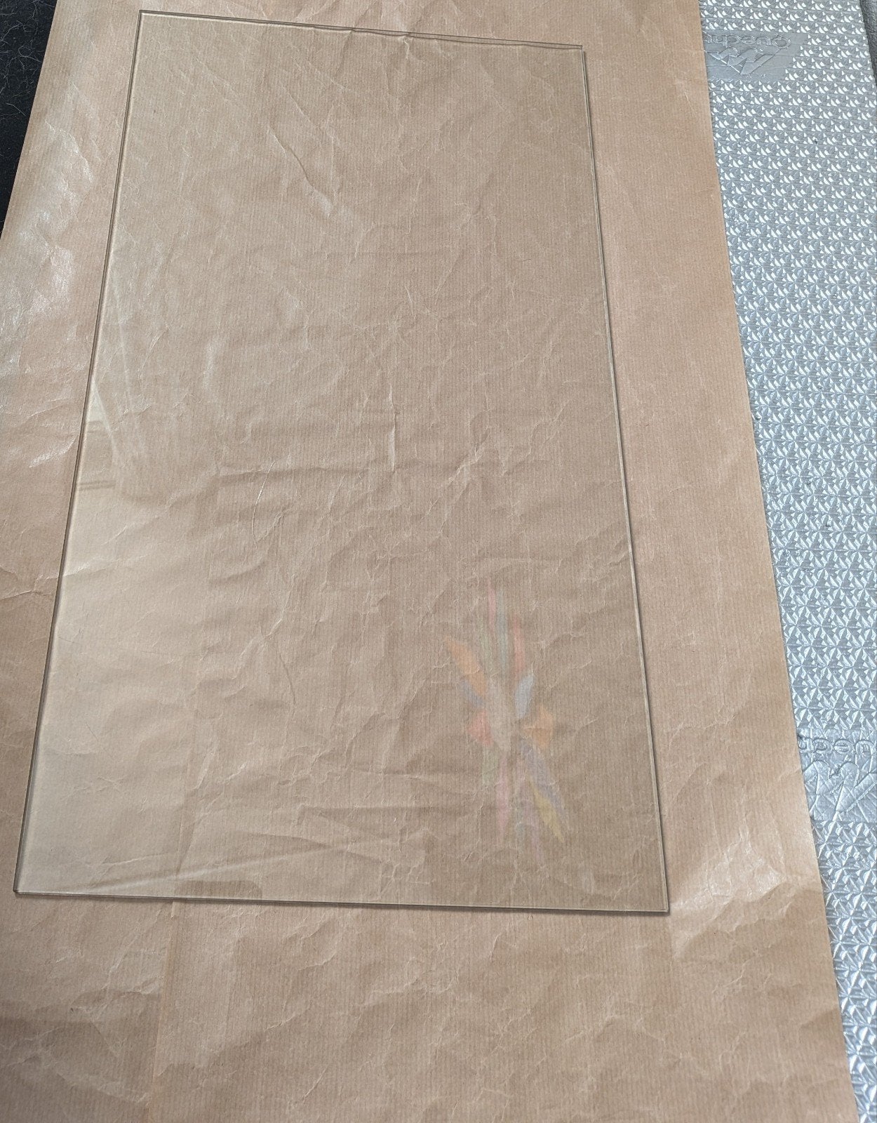 Glazen plaat 30x50 cm, Ophalen, Minder dan 80 cm, Minder dan 80 cm, Nieuw
