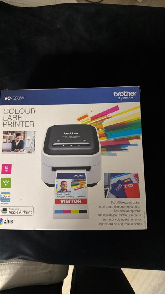 Brother vc-500W thermische labelprinter, Ophalen of Verzenden, Zo goed als nieuw, Etiket