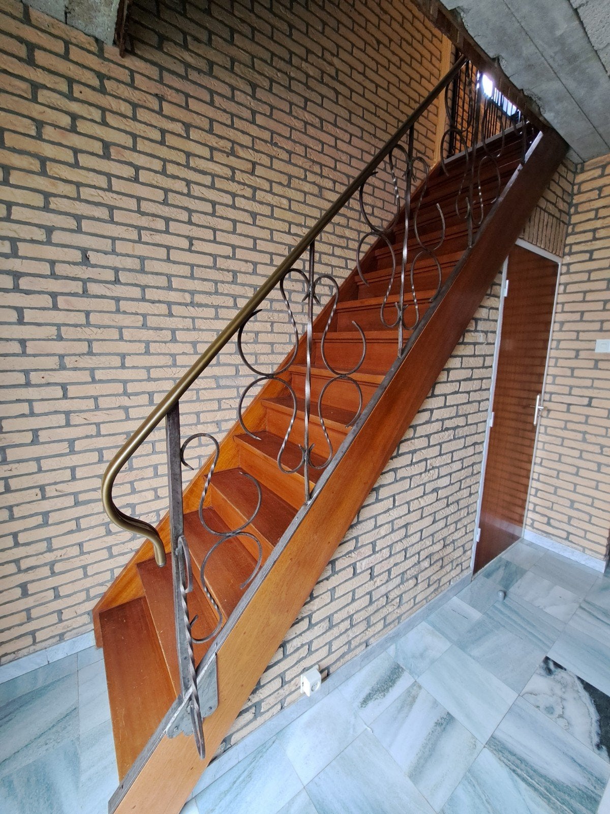 Smeedijzeren trap leuning  / balustrade, Ophalen, Gebruikt, 2 tot 4 meter