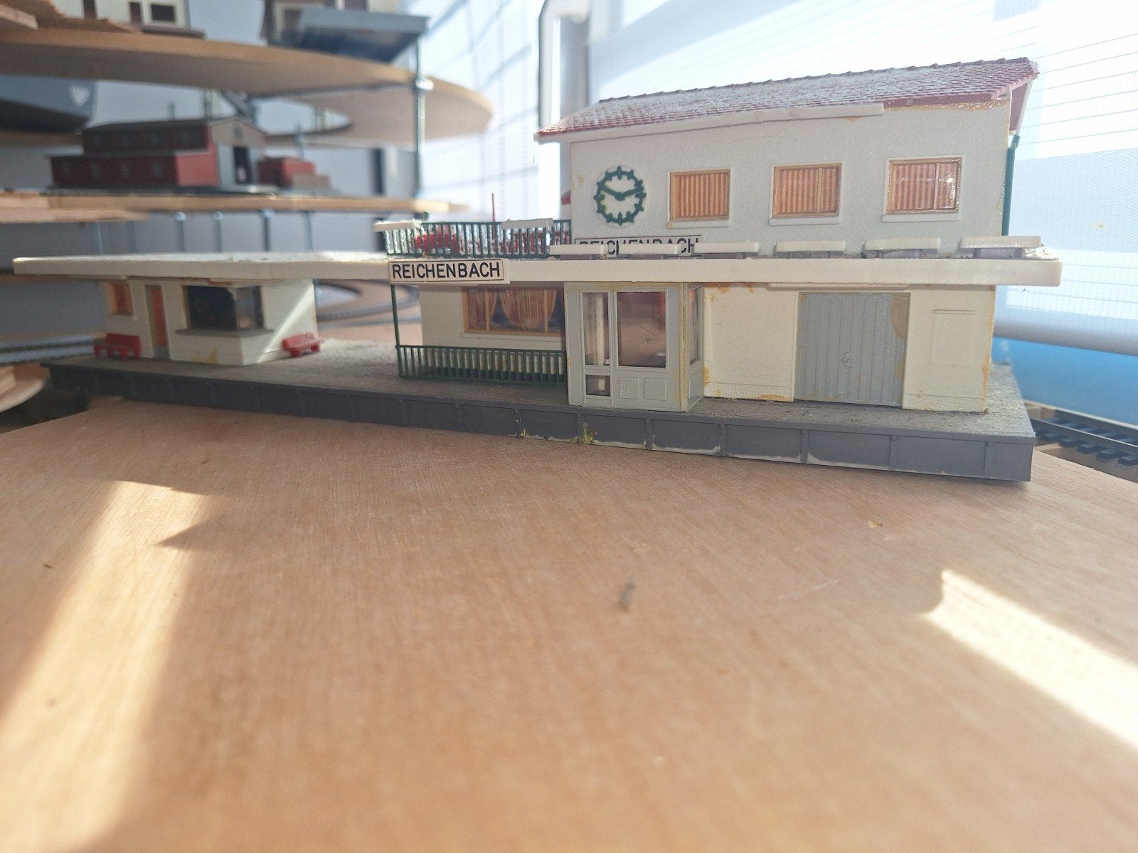 Groot station Reichenbach voor HO spoorbaan - Gebruikt, Ophalen of Verzenden