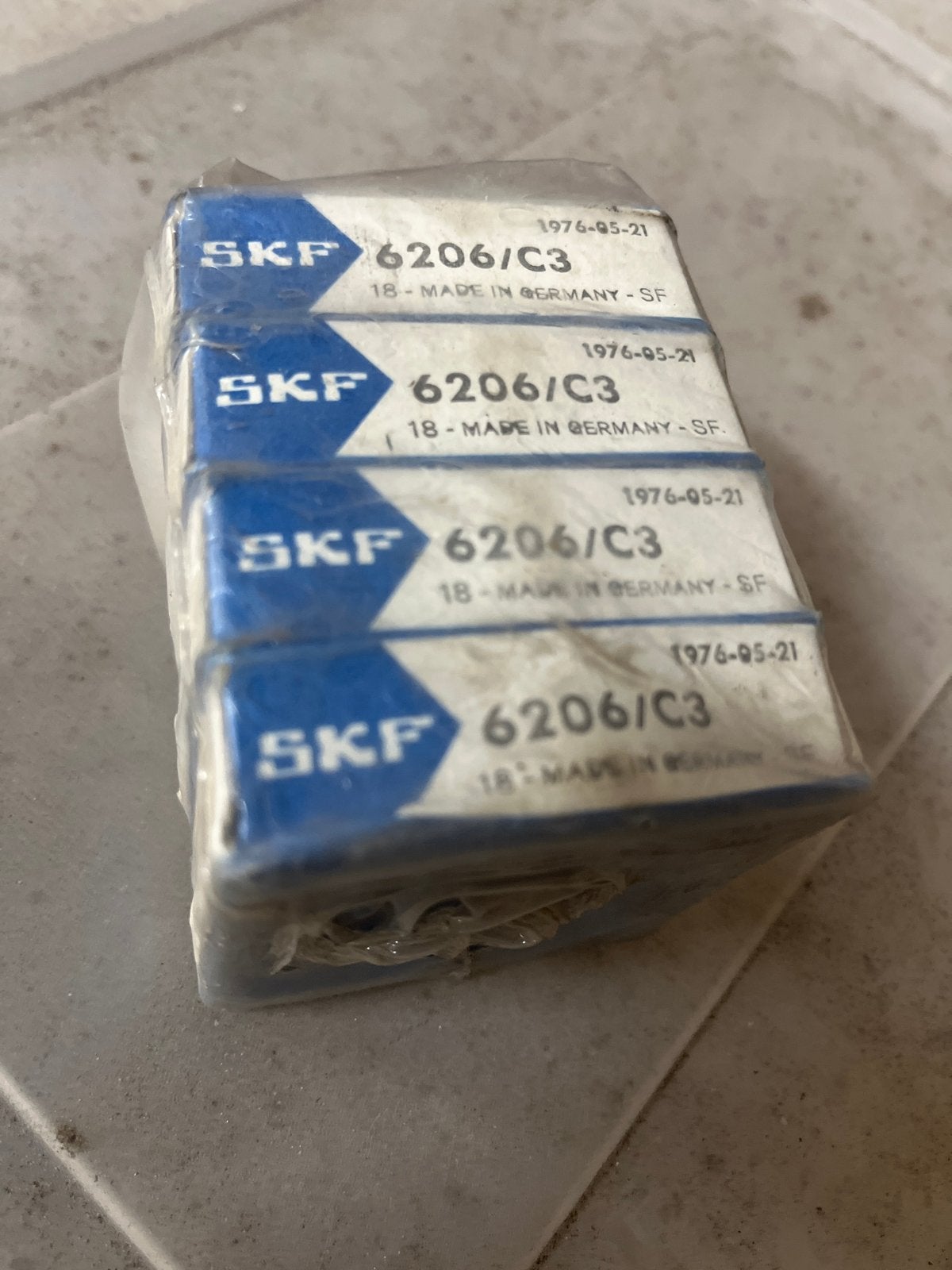 4x Nieuwe SKF 6206/C3 Lagers - Made in Germany, Ophalen of Verzenden, Nieuw