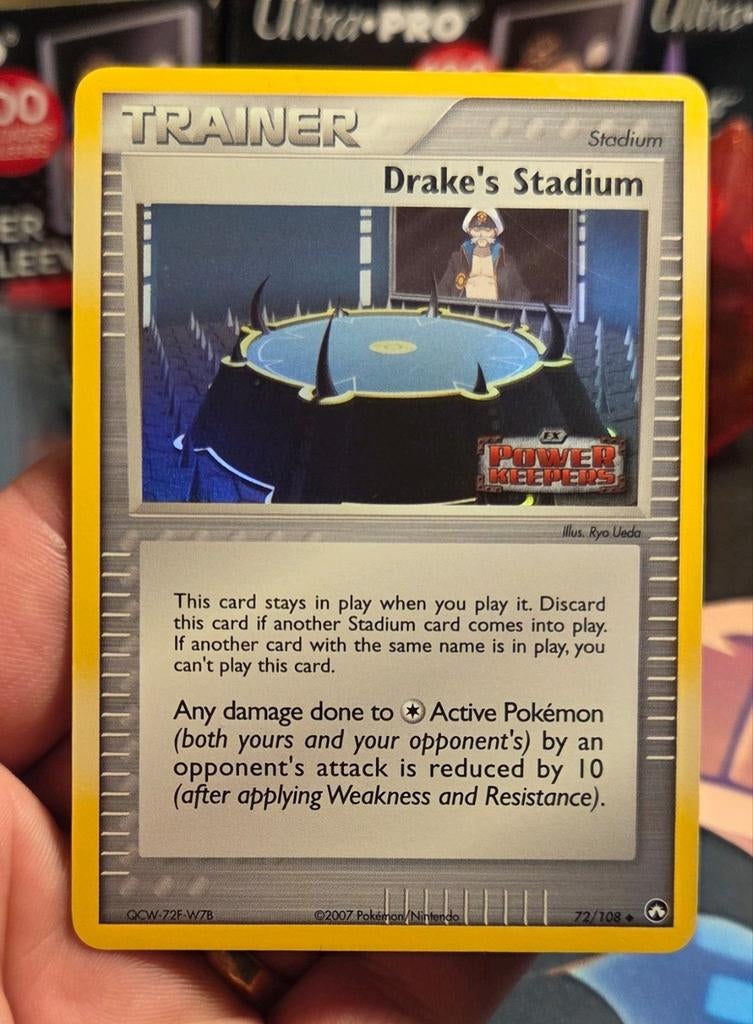 Drake's Stadium 72/108 EX Power Keepers Reverse Holo - NM, Ophalen of Verzenden, Zo goed als nieuw