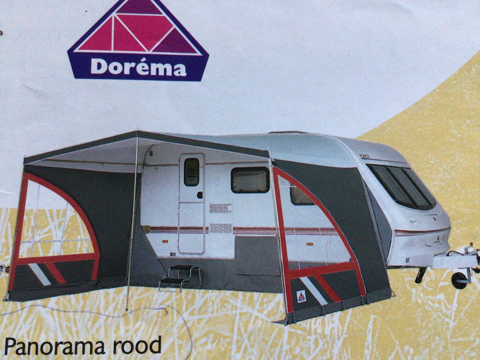 Dorema Panorama Luifel met zijwanden en buizenframe, Ophalen, Gebruikt