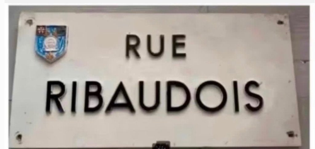 Origineel Antiek Frans stratenbord “Rue …”metaal, Ophalen of Verzenden