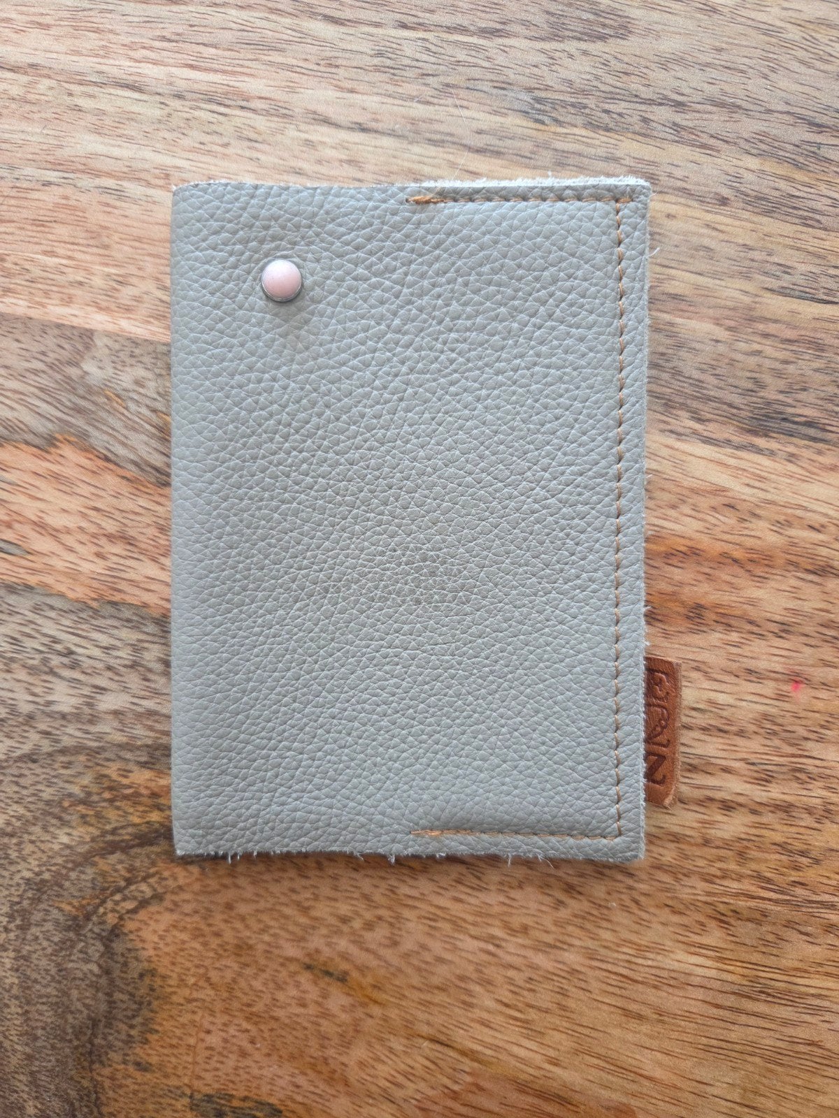 Leren paspoort hoes grijs, Overige merken, Gebruikt, Leer, Ophalen of Verzenden