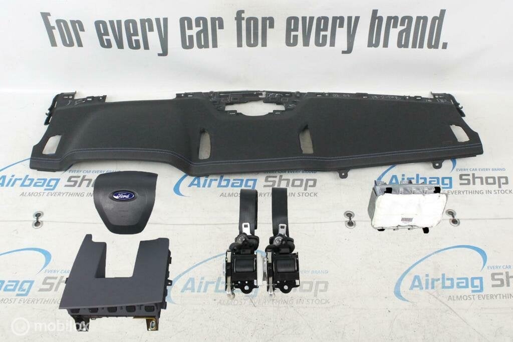 Airbag set Dashboard zwart met blauw stiksels Ford Ranger, Auto-onderdelen, Gebruikt, Ophalen of Verzenden