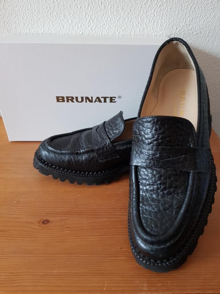 Brunate zwarte leren instappers maat 37 NIEUW, Brunate, Nieuw, Ophalen of Verzenden, Instappers