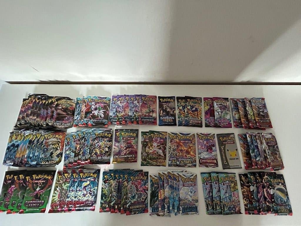 Pokemon losse booster packs, Hobby en Vrije tijd, Ophalen of Verzenden, Nieuw, Booster, Foil