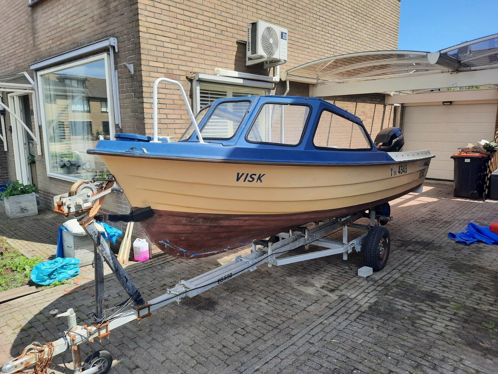 Mooie Rana Fisk visboot met Mercury FourStroke motor, Watersport en Boten, Ophalen, Gebruikt, Overige merken