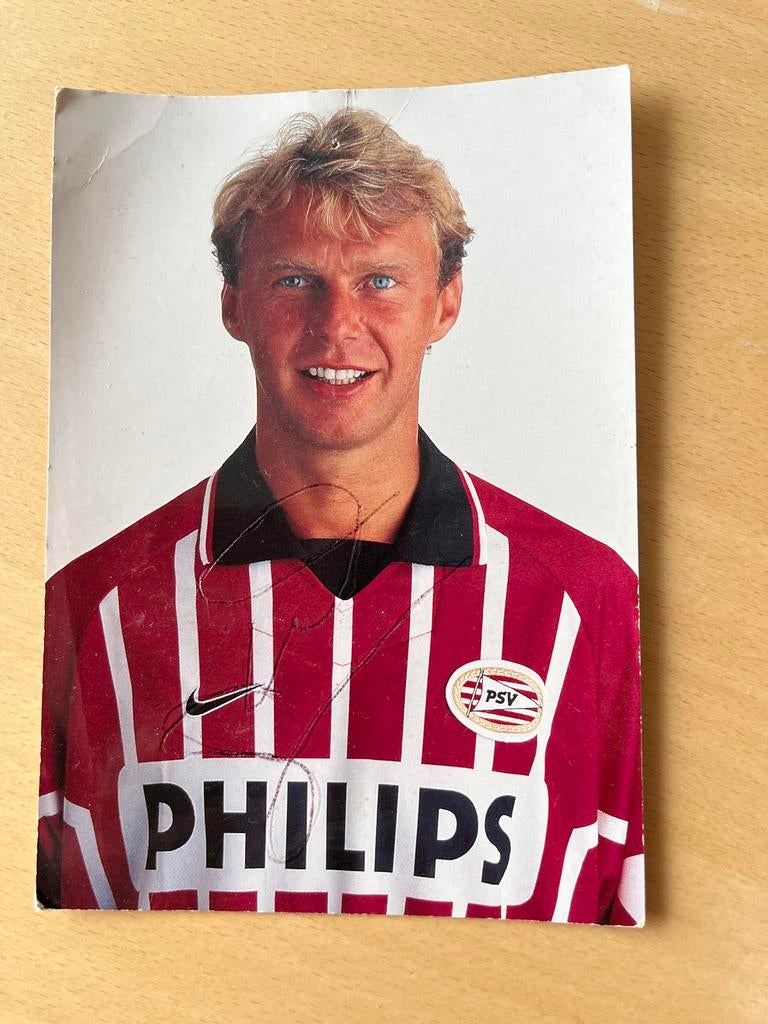 Ansichtkaart Stan Valckx PSV met handtekening, Ophalen of Verzenden, Gebruikt, PSV, Poster, Plaatje of Sticker