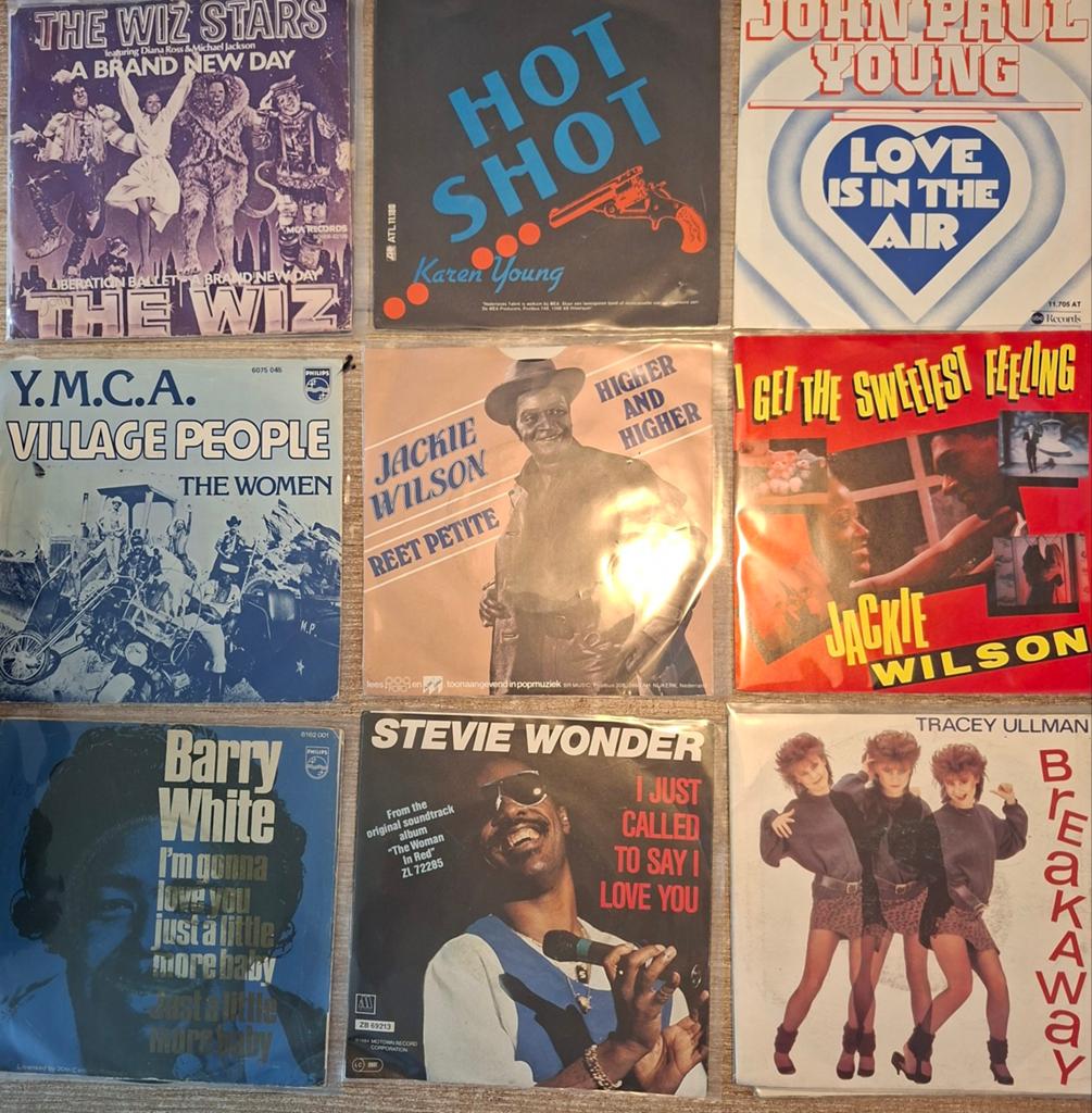 collectie singles - Pop, Soul, Disco  € 1,50  per stuk, Gebruikt, 7 inch, Single, Ophalen of Verzenden