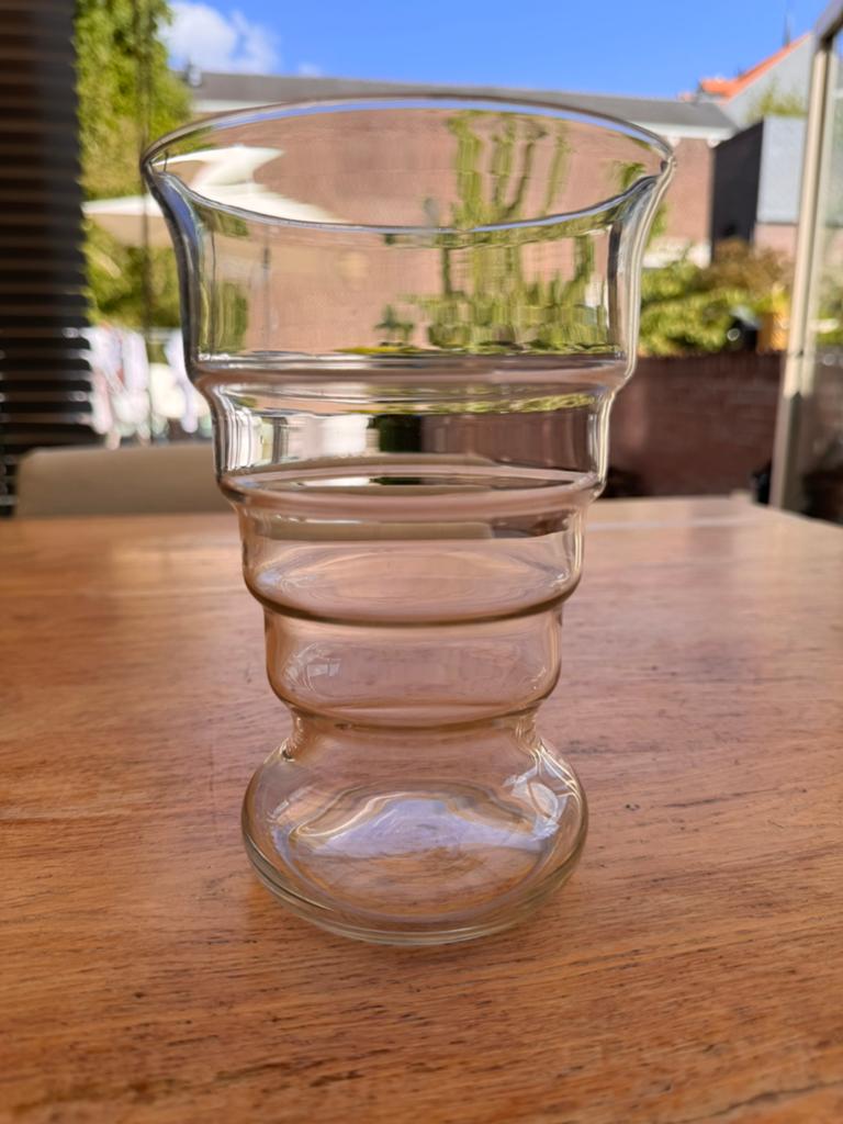 Leerdam glas De Bazel vaas, Ophalen of Verzenden, Gebruikt, Overige typen
