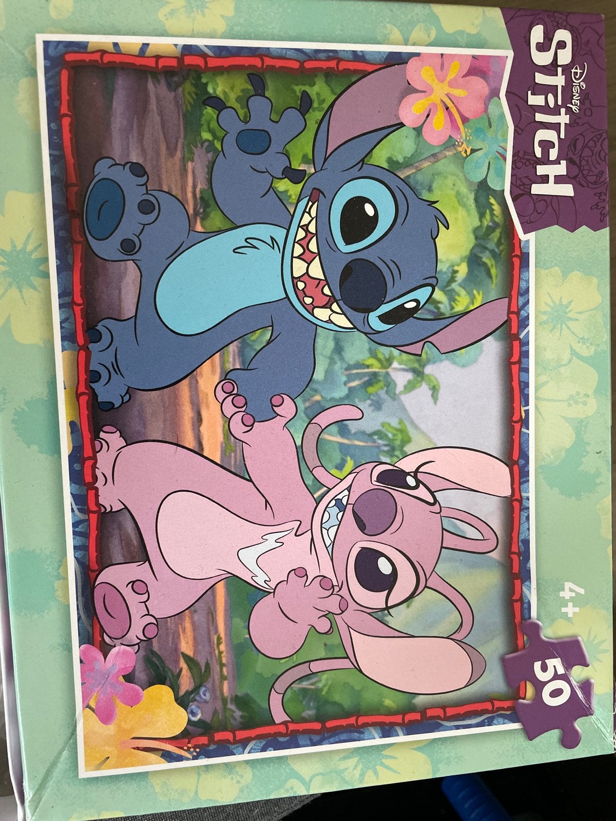 Disney Stitch & Angel Puzzel - 50 stukjes, Ophalen, 10 tot 50 stukjes, Nieuw, 4 tot 6 jaar