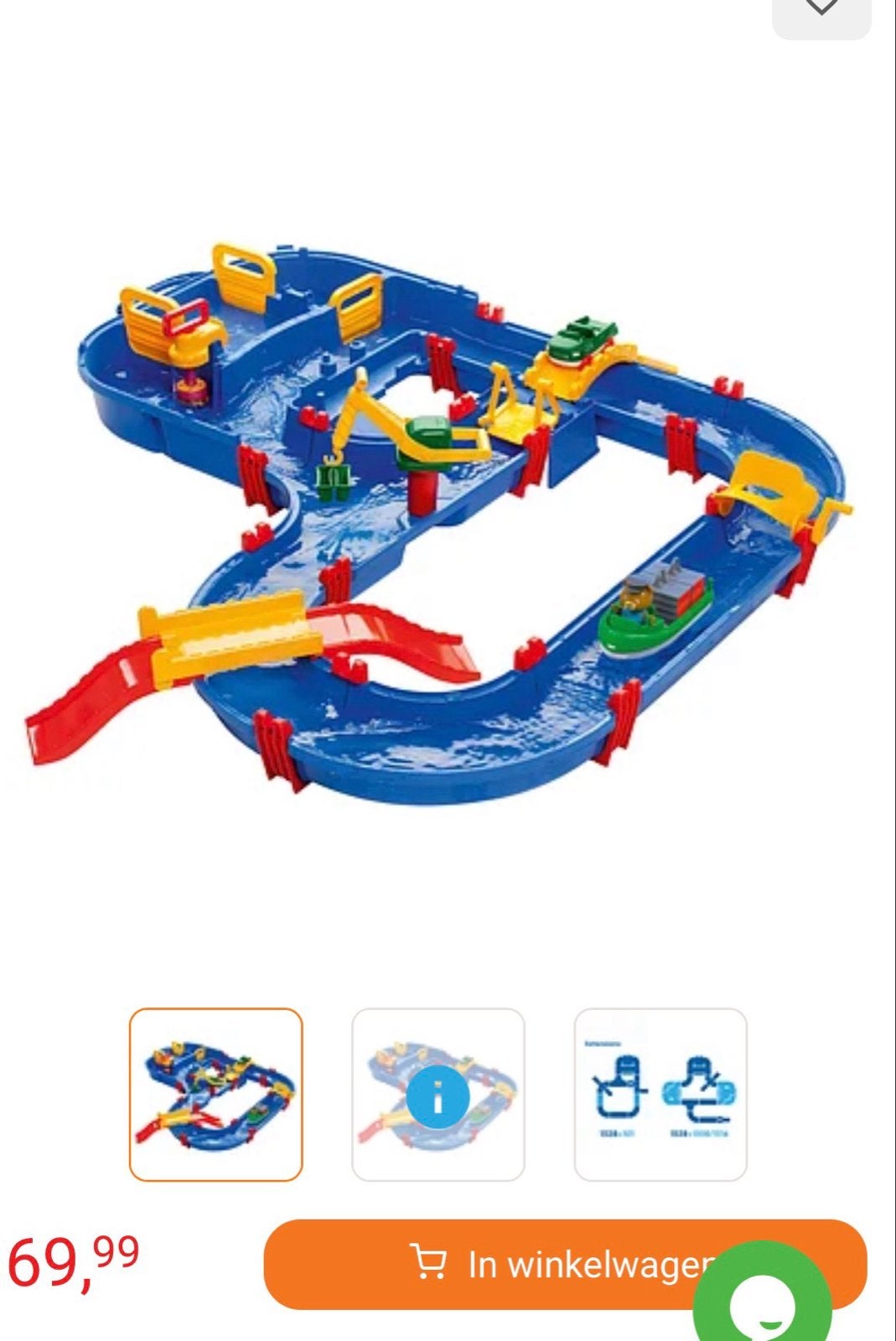 Aquaplay waterbaan vanaf 3 jaar, Ophalen, Gebruikt