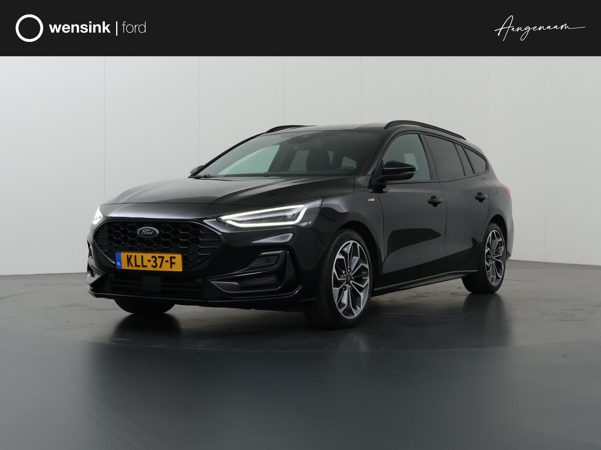 Ford Focus Wagon 1.0 EcoBoost Hybrid ST Line X | Winterpakke, Stof, Gebruikt, Zwart, 19 km/l