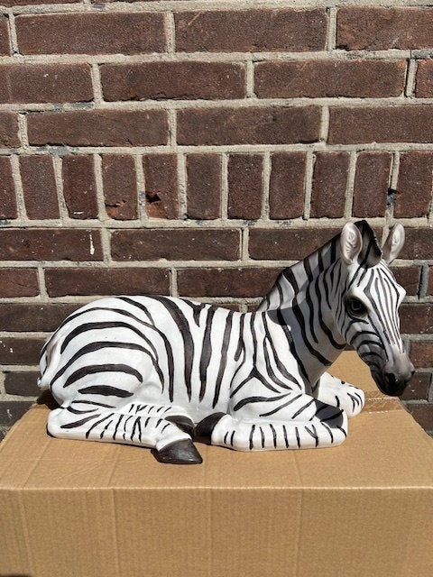polyester zebra beeld / safari afrika beeld, Tuin en Terras, Kunststof, ., Nieuw, Ophalen of Verzenden