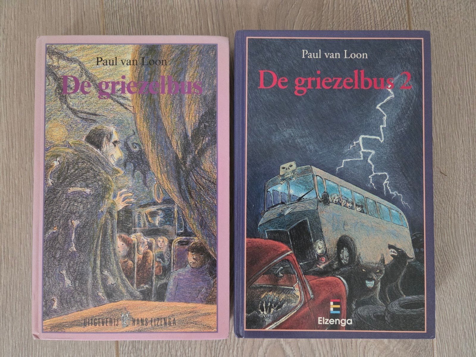 Paul van Loon: De griezelbus & De griezelbus 2, Boeken, Ophalen of Verzenden, Gelezen, Paul van Loon, Fictie algemeen