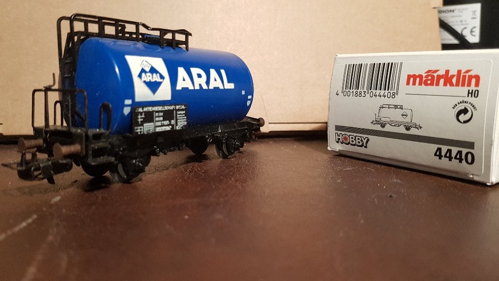 Märklin 4440 Ketelwagon 'Aral' blauw van de DB, Overige merken, Gelijkstroom, Ophalen of Verzenden, Nieuw