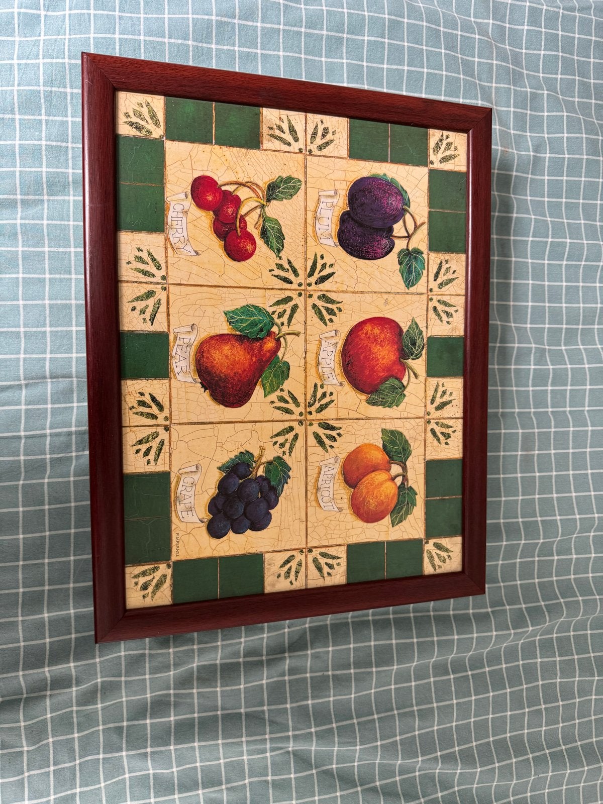 Pimpernel Lap Tray met Fruitmotief - Vintage Stijl, Gebruikt, Meerkleurig, Ophalen of Verzenden, Vintage