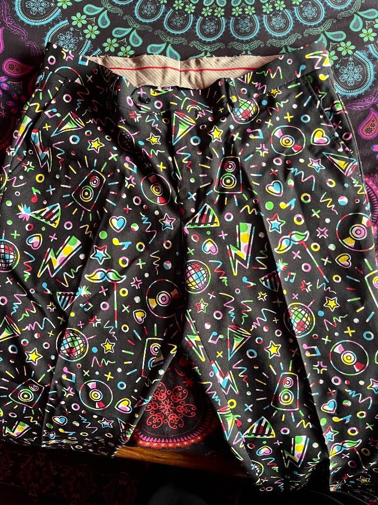 Nieuwe pantalon met grappige motieven maat 54 nu voor 34,99€, Maat 52/54 (L), Overige kleuren, Opposuits, Nieuw