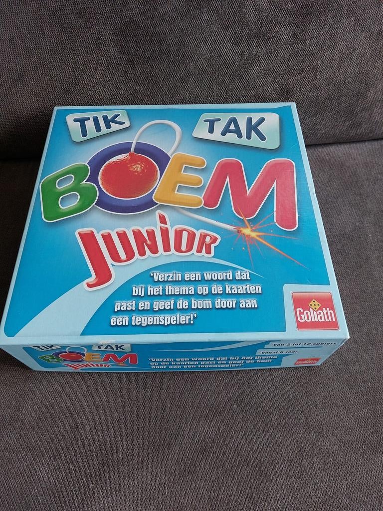 Tik Tak Boem Junior - Leuk woordspel voor kinderen!, Een of twee spelers, Ophalen of Verzenden, Zo goed als nieuw, Goliath