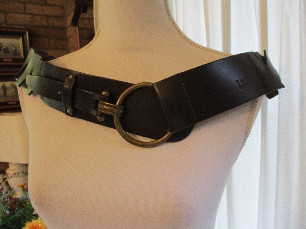 mj/NIEUW! THE BARN/bruine lederen riem maat M/L/breed 6 cm., Verzenden, Nieuw, Tailleriem, THE BARN
