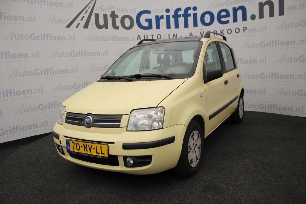 Fiat Panda 1.2 Dynamic nette 5-deurs met schuifdak, Voorwielaandrijving, Stof, Gebruikt, Onderhoudsboekje