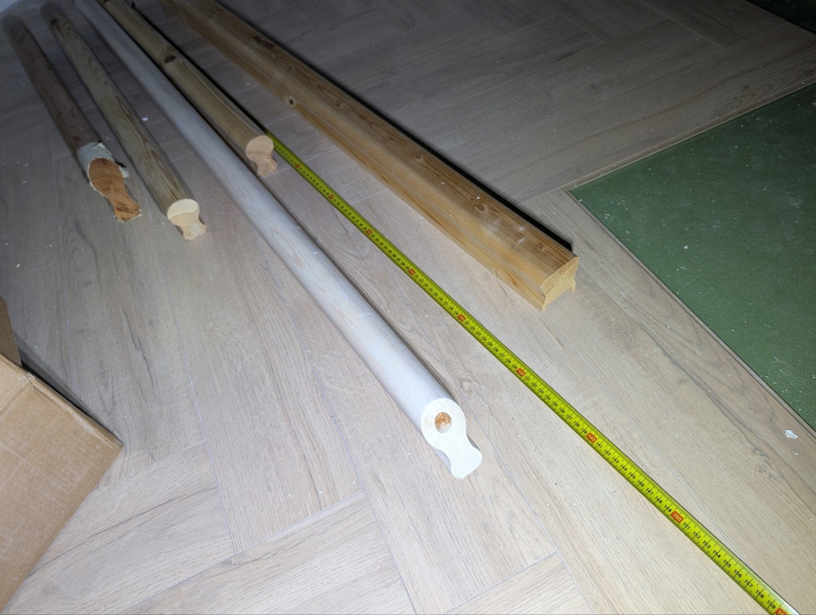 Trapleuning diverse stukken, Ophalen, Gebruikt, Overige typen, Minder dan 200 cm