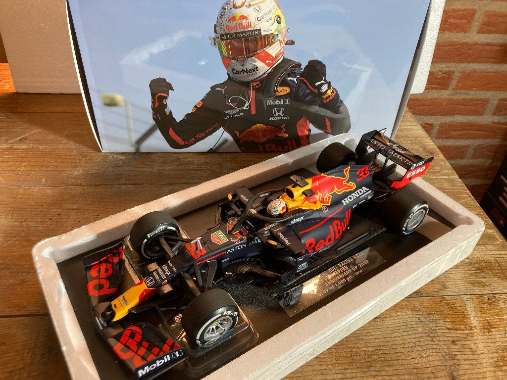 ✅ Max Verstappen 1:18 editie 54 Winner 70th Anniversary 2020, Ophalen of Verzenden, Nieuw, Formule 1