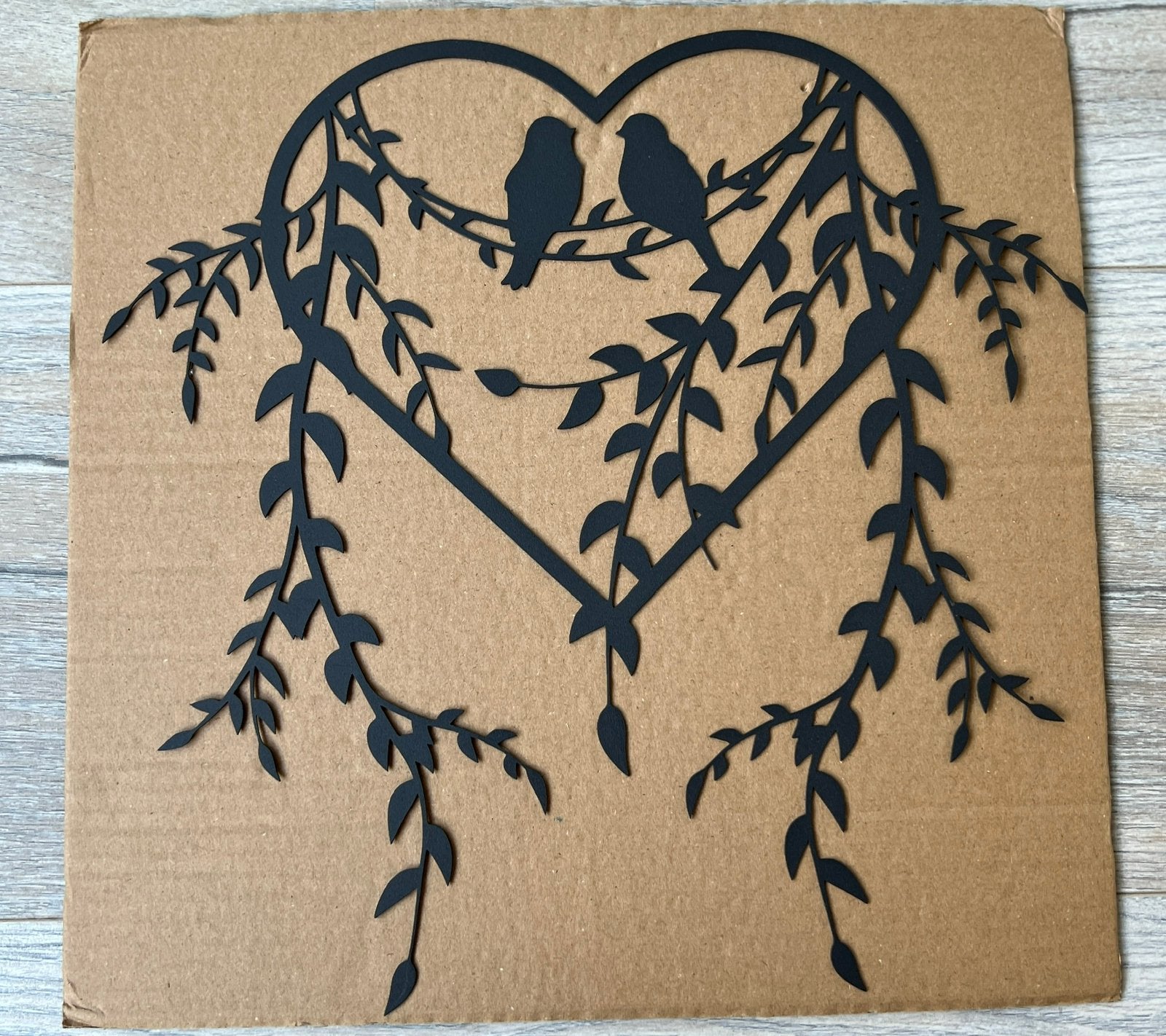 Huis of tuin decoratie metalen vogels met hart!, Ophalen of Verzenden, Nieuw