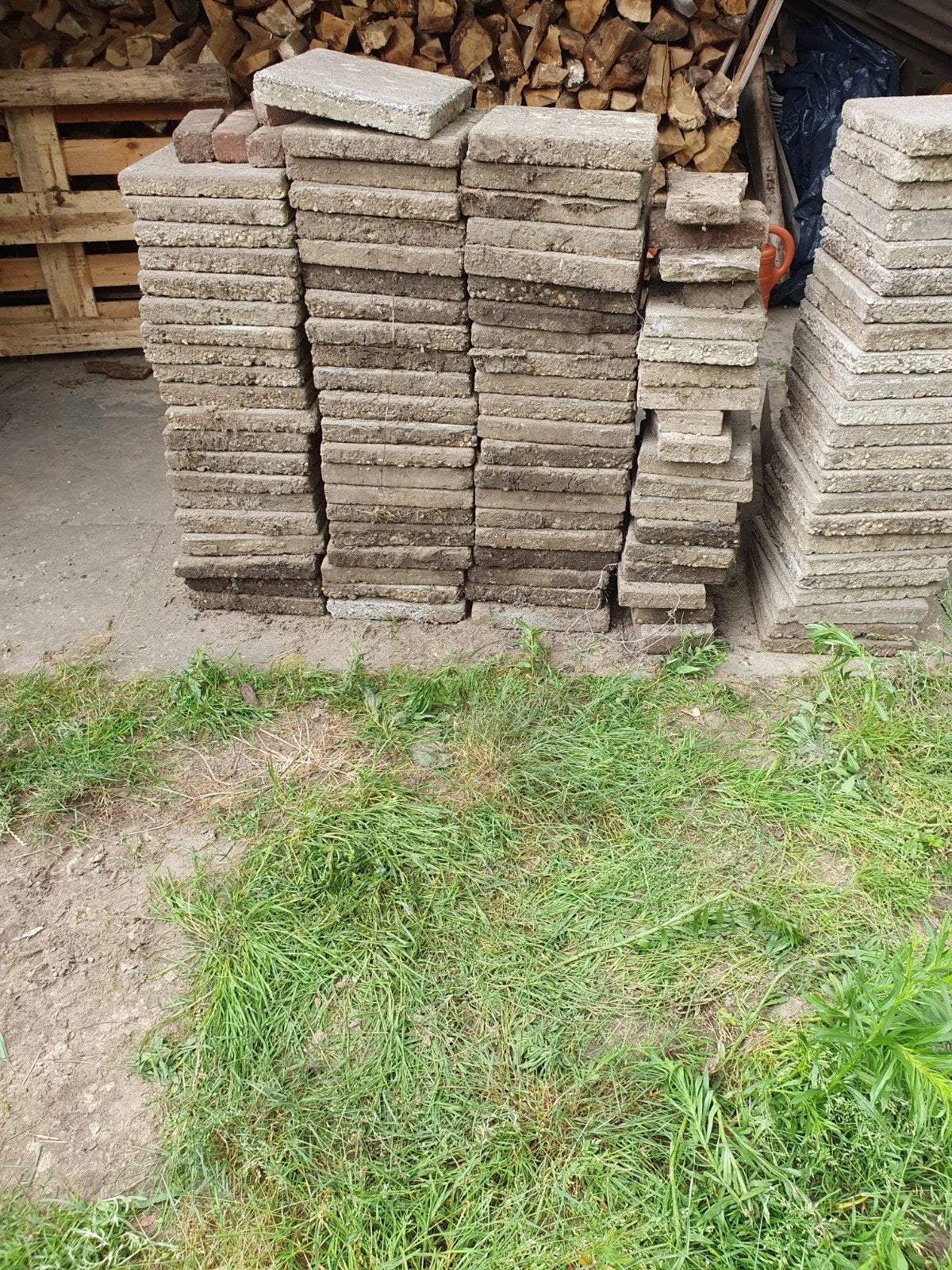 Straat tegels, gratis af te halen, Ophalen, Gebruikt, Beton, Terrastegels