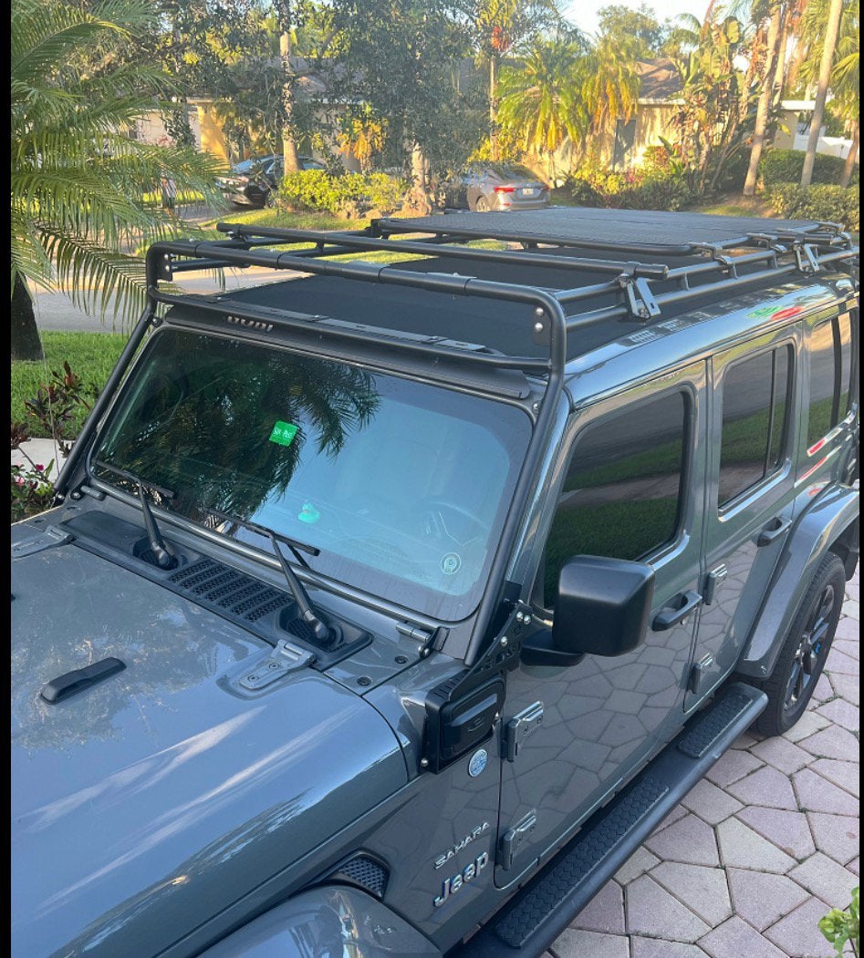 Gezocht Gobi rack voor een jeep wrangler4xe met skyoneroof, Auto diversen, Dakdragers, Ophalen