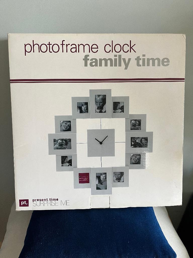 Fotolijstjes met Klok (Nieuw in doos!), Ophalen of Verzenden, Nieuw