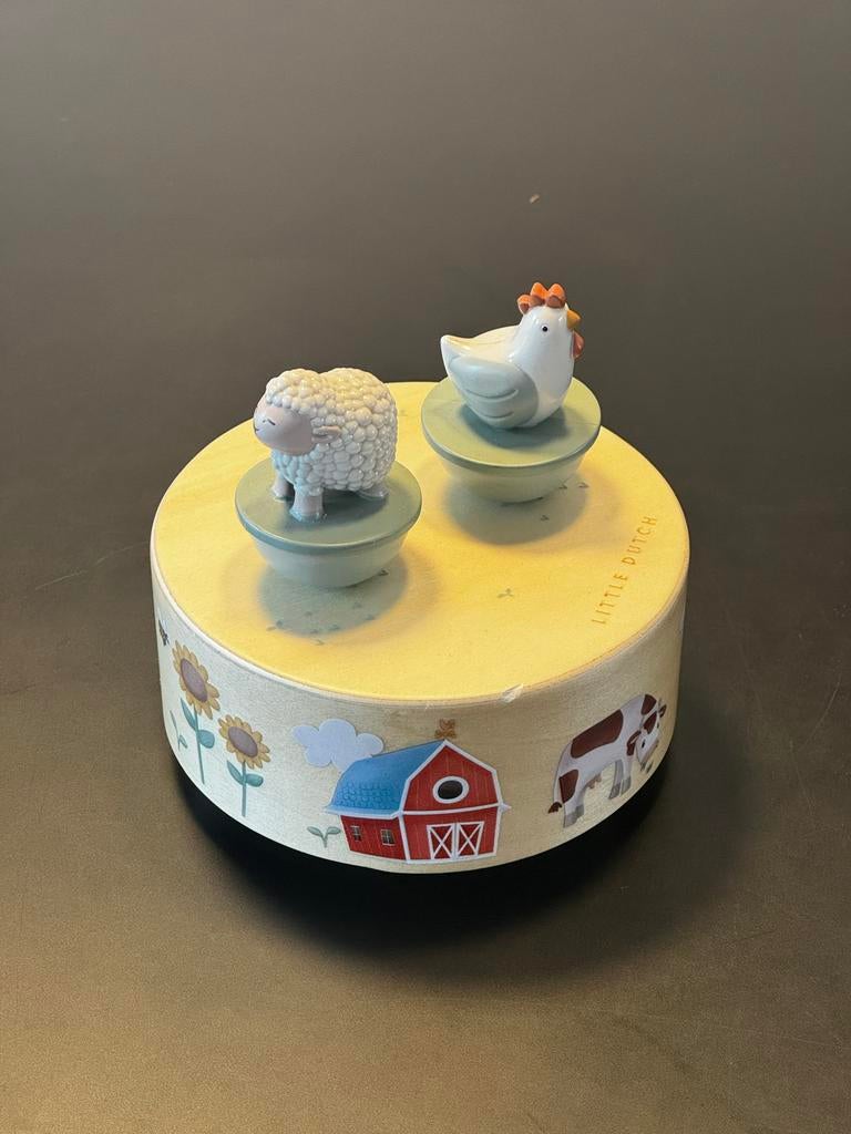 Little Dutch Muziekdoosje Schaap en Kip, Ophalen of Verzenden, Zo goed als nieuw, Overige typen, Met geluid