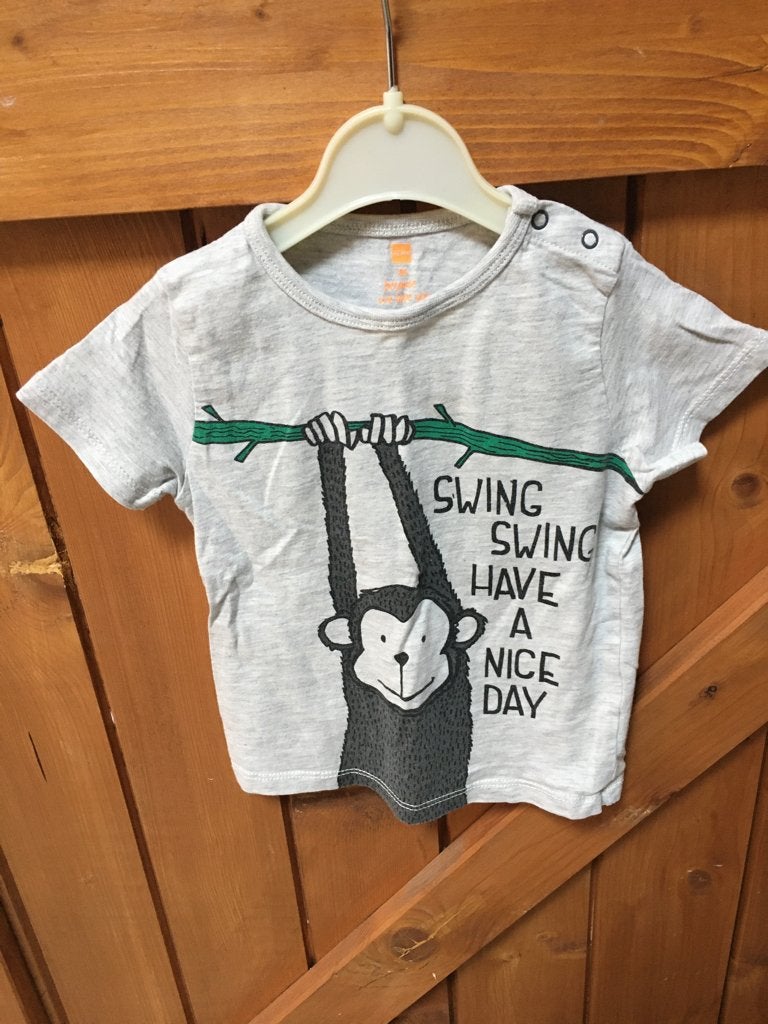 HEMA t-shirt aap maat 86, Jongetje of Meisje, Ophalen of Verzenden, Zo goed als nieuw, Hema