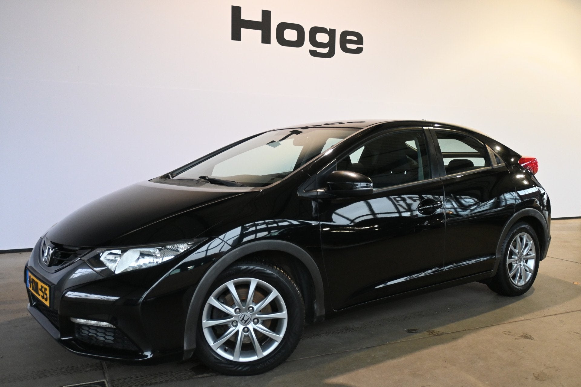 Honda Civic 2.2D Comfort Clima Navigatie Lichtmetaal Goed On, Auto's, Euro 5, Stof, Gebruikt, Zwart