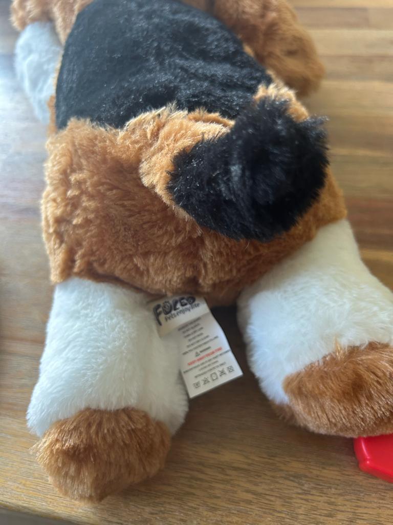 Hartslag knuffelhond, bruin/zwart/wit, Overige merken, Middelgroot (20 tot 80 cm), Bruin, Hond