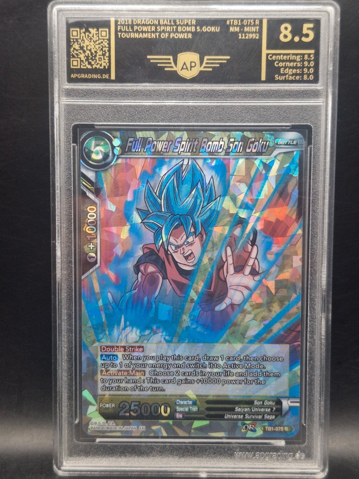 dragonball super son goku full power AP 8.5, Verzenden, Zo goed als nieuw, Losse kaart