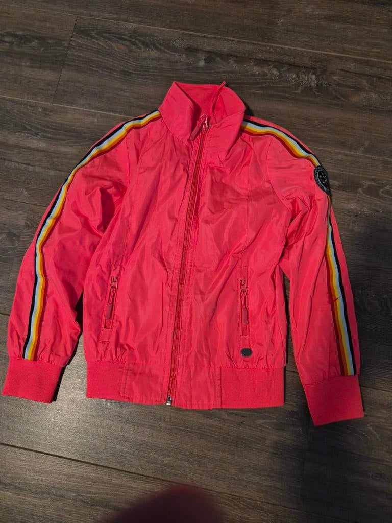 Cars Jeans zomerjas roze met strepen, maat 128, Meisje, Ophalen of Verzenden, Zo goed als nieuw, Cars Jeans