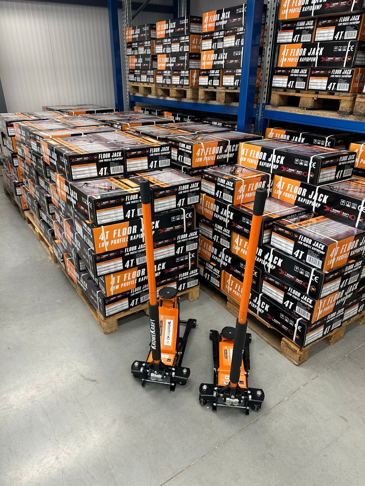 4 Ton Auto Krik  - Lage Profiel Garagekrik met Rapid Pump, Auto diversen, Krikken, Ophalen of Verzenden, Nieuw, Hydraulisch, Garagekrik