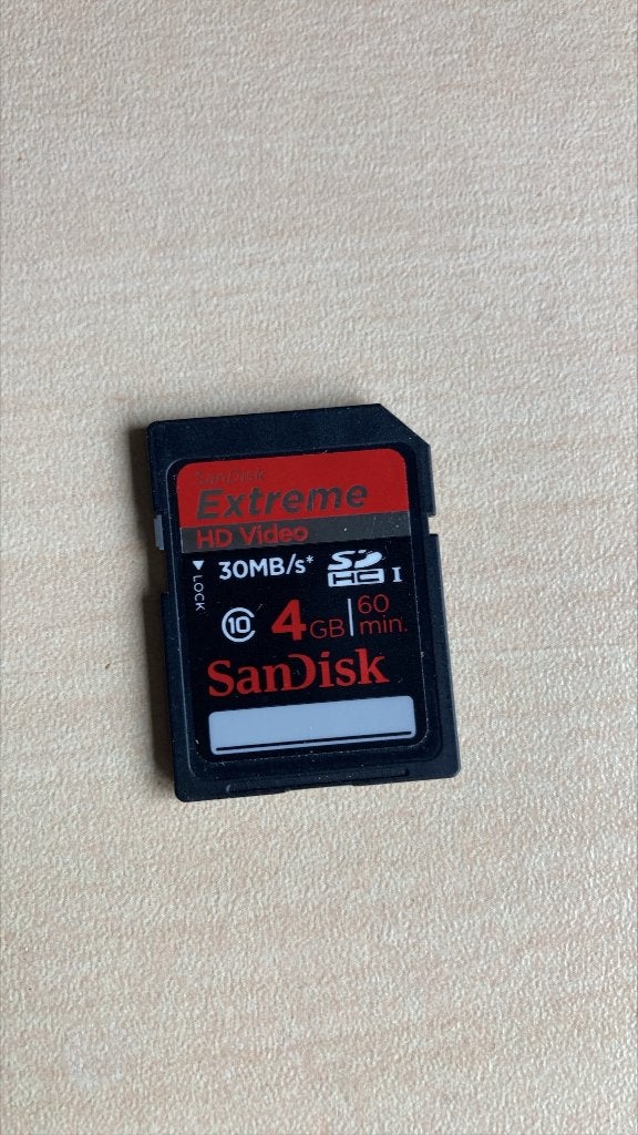 Sandisk HC Extreme 4gb D, Audio, Tv en Foto, Gebruikt, Fotocamera, SDHC, 4 GB
