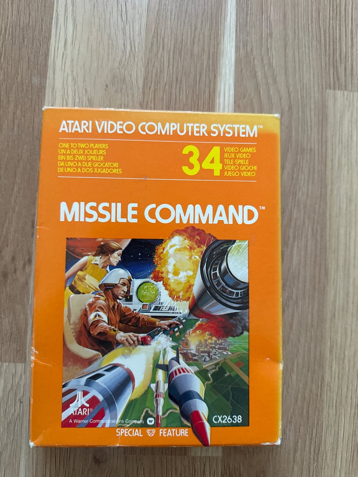 Atari Missile Command - Klassiek Atari 2600 Spel, Shooter, 2 spelers, Ophalen of Verzenden, Zo goed als nieuw