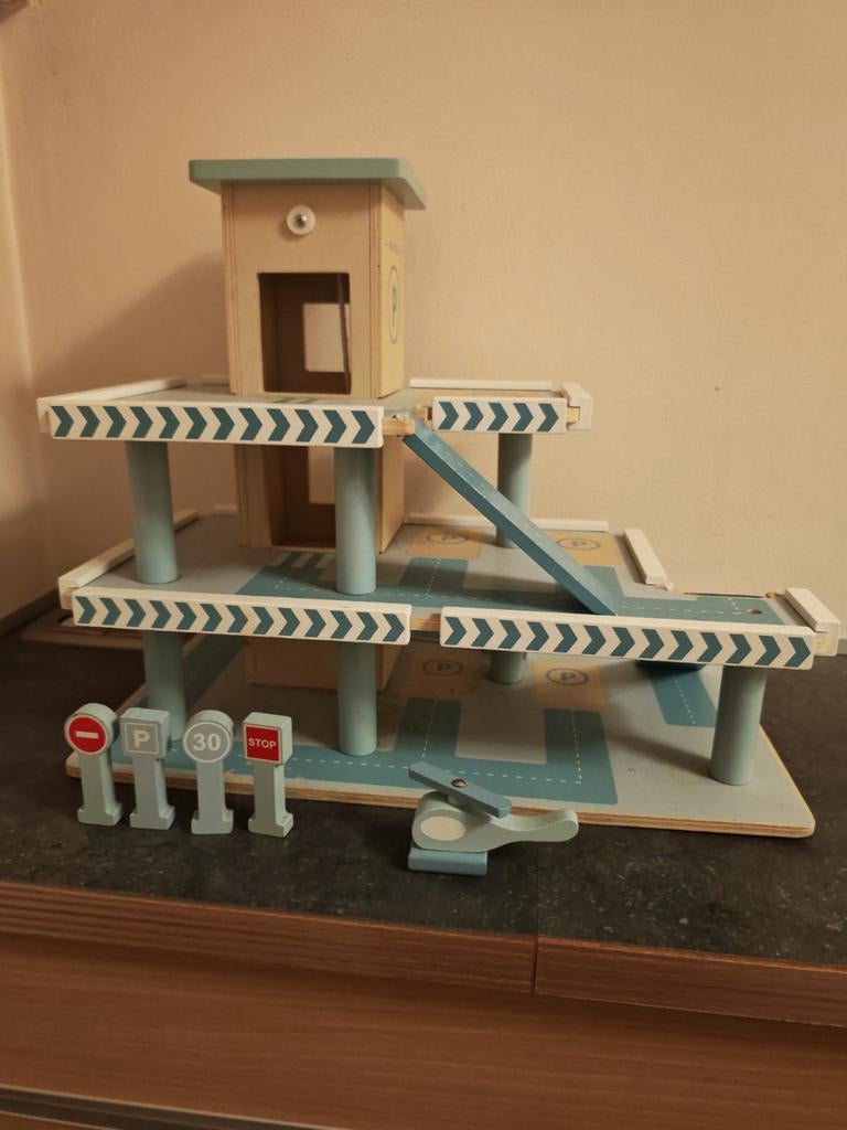 Little Dutch Houten parkeergarage met accessoires, Ophalen of Verzenden