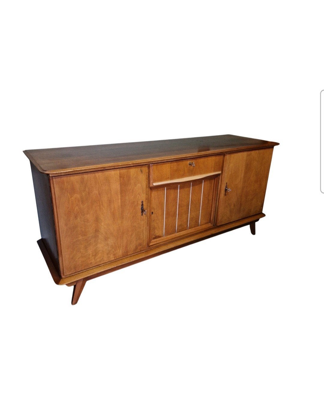 vintage dressoir tvkast jaren 50 dressoir beuken / berken, Ophalen of Verzenden, Huis en Inrichting
