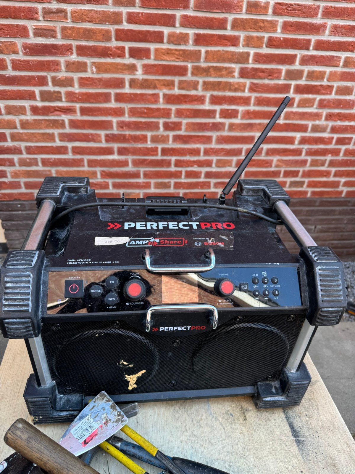 Perfectpro rockhard nieuwste model bouwradio/radio, Ophalen of Verzenden, Zo goed als nieuw, Bouwradio