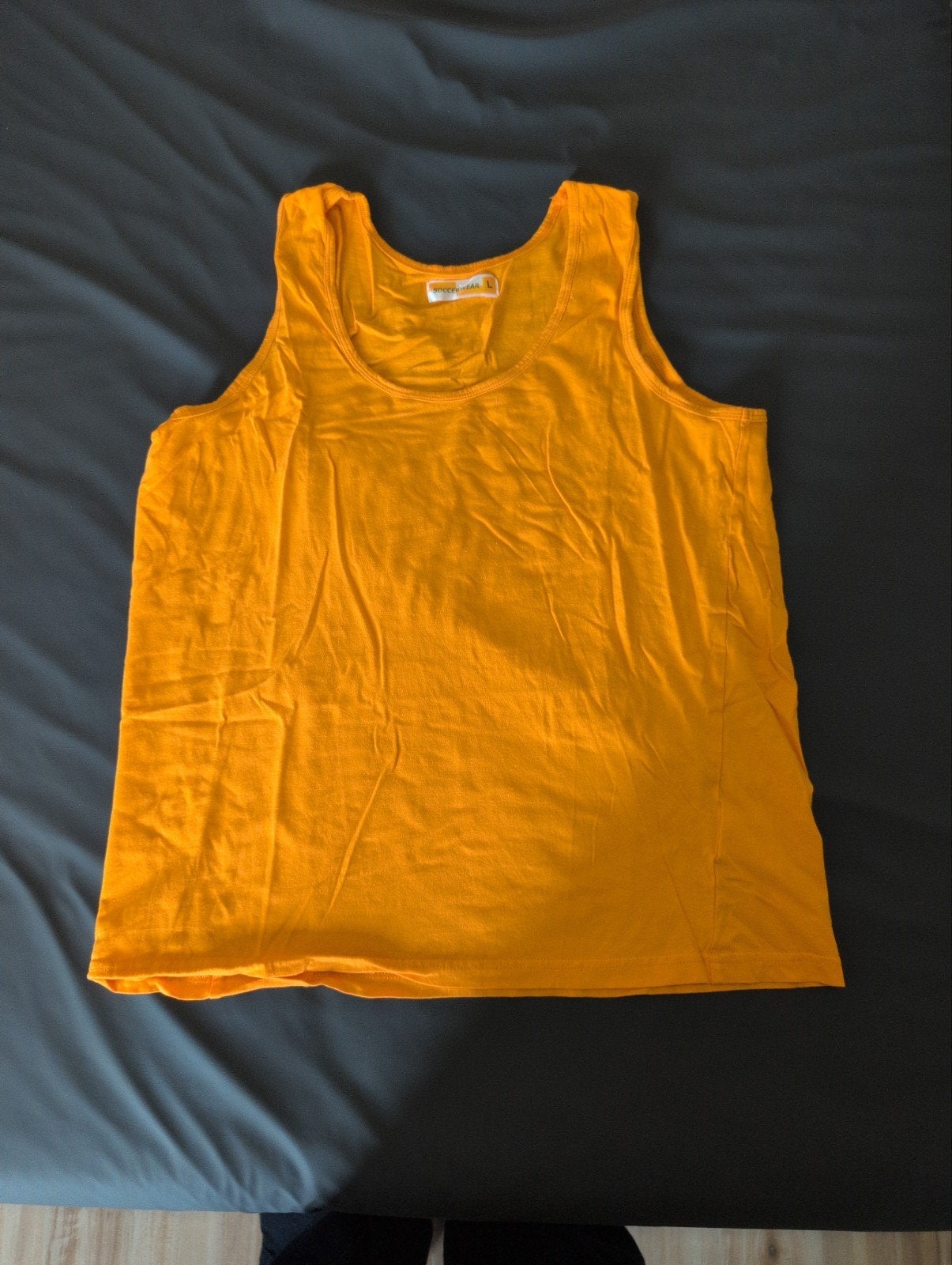 Oranje mouwloze top - Maat L, Ophalen of Verzenden, Gedragen, Oranje