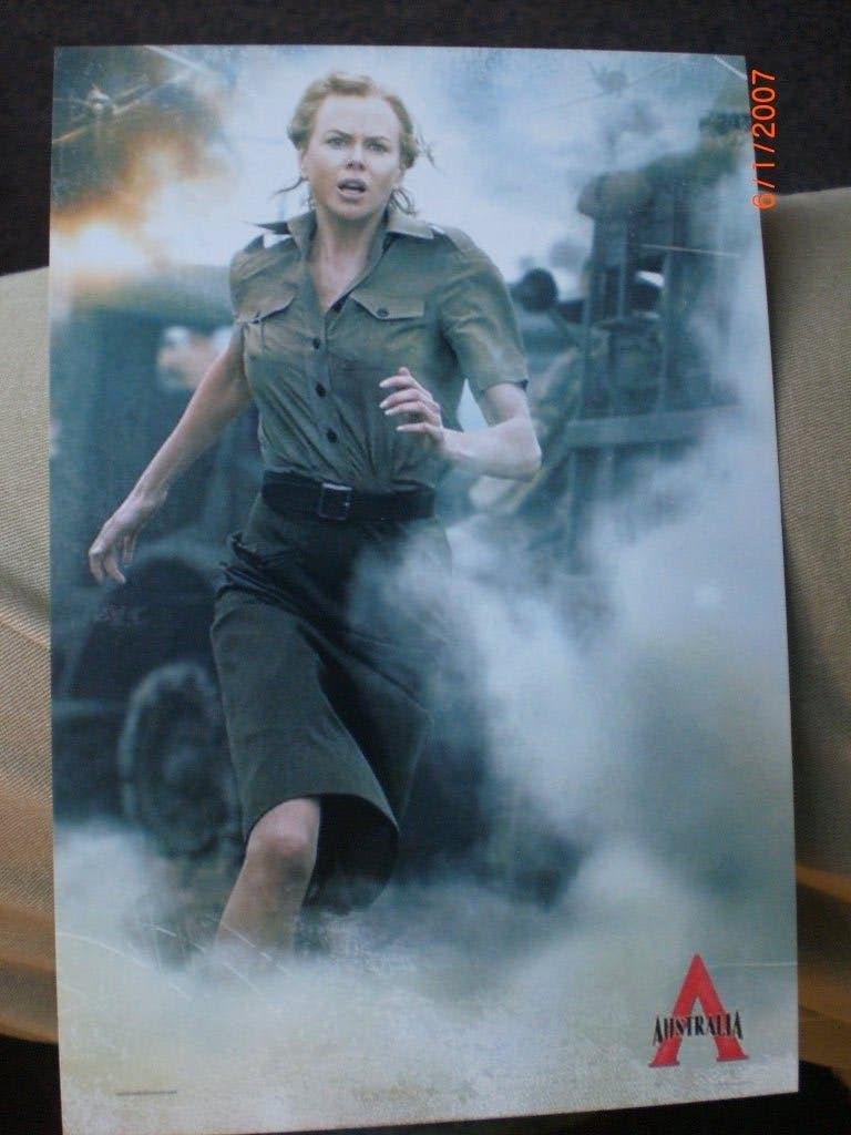 kaart Nicole Kidman in ''Australia, Ophalen of Verzenden, 1980 tot heden, Ongelopen, Sterren en Beroemdheden