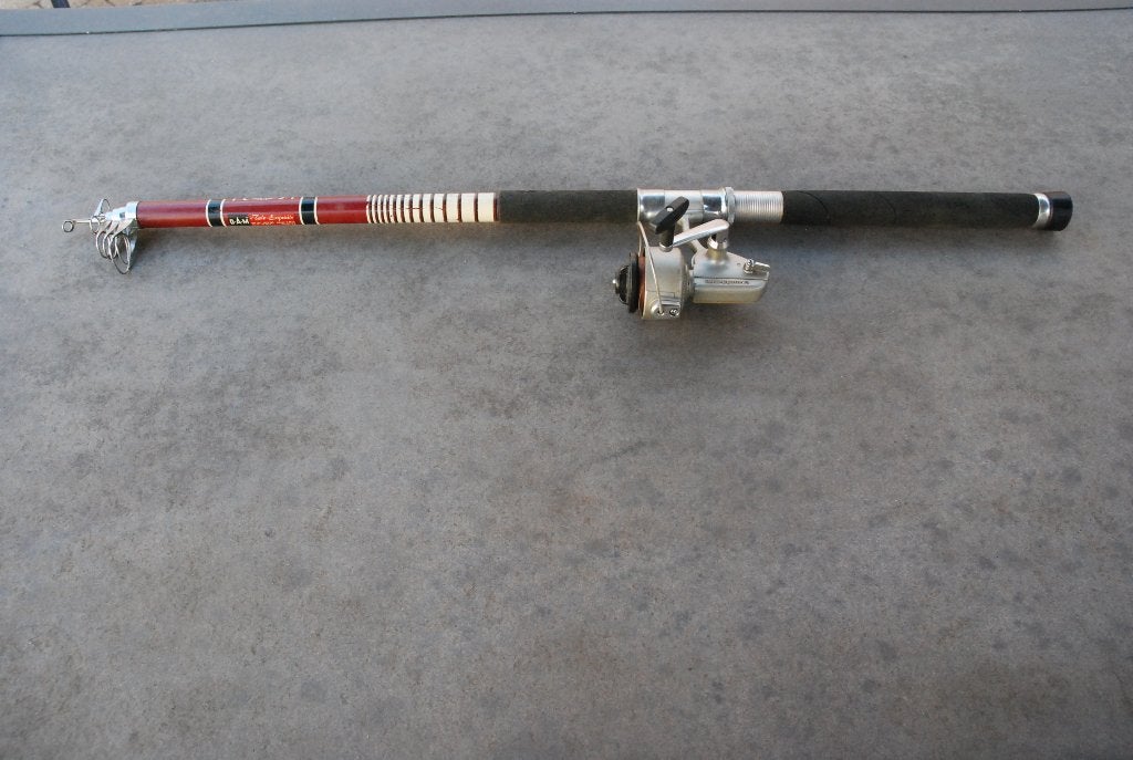 Vintage DAM hengel met Daiwa 503 molen 3.50 meter, Ophalen, Gebruikt, Complete hengel