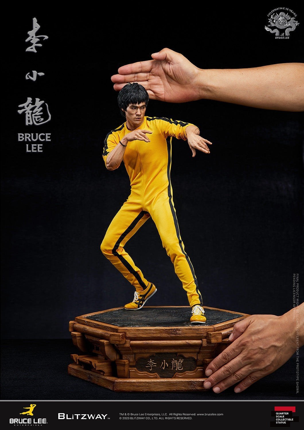 Blitzway Bruce Lee,1/4 scale figure.sideshow., Verzenden, Nieuw